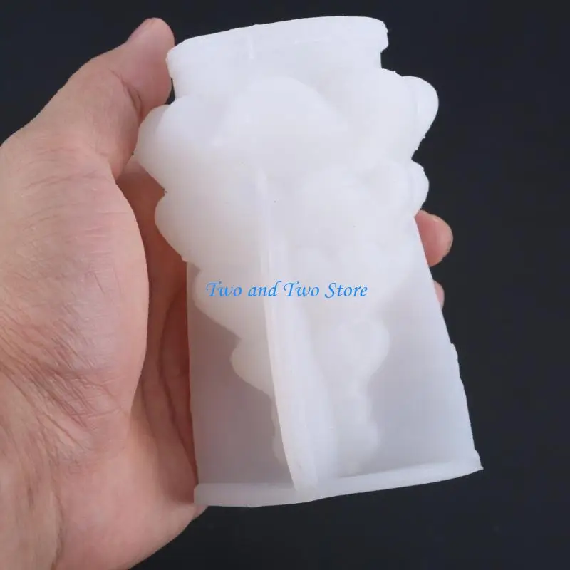 HX6F الإبداعية شمعة قالب من السيليكون ديكور المنزل قالب الجبس شجرة عيد الميلاد الروائح قالب مستلزمات صناعة المجوهرات