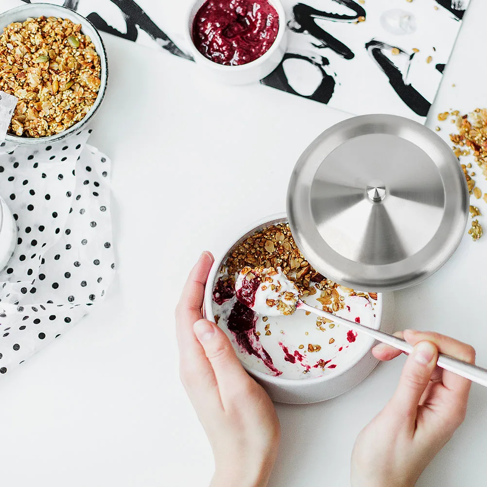 

6pcs Stainless Steel Covers Household Wear-Resistant Mug Sealing Lightweight Coffee Mug Covers Portable Protectors Dust-Proof