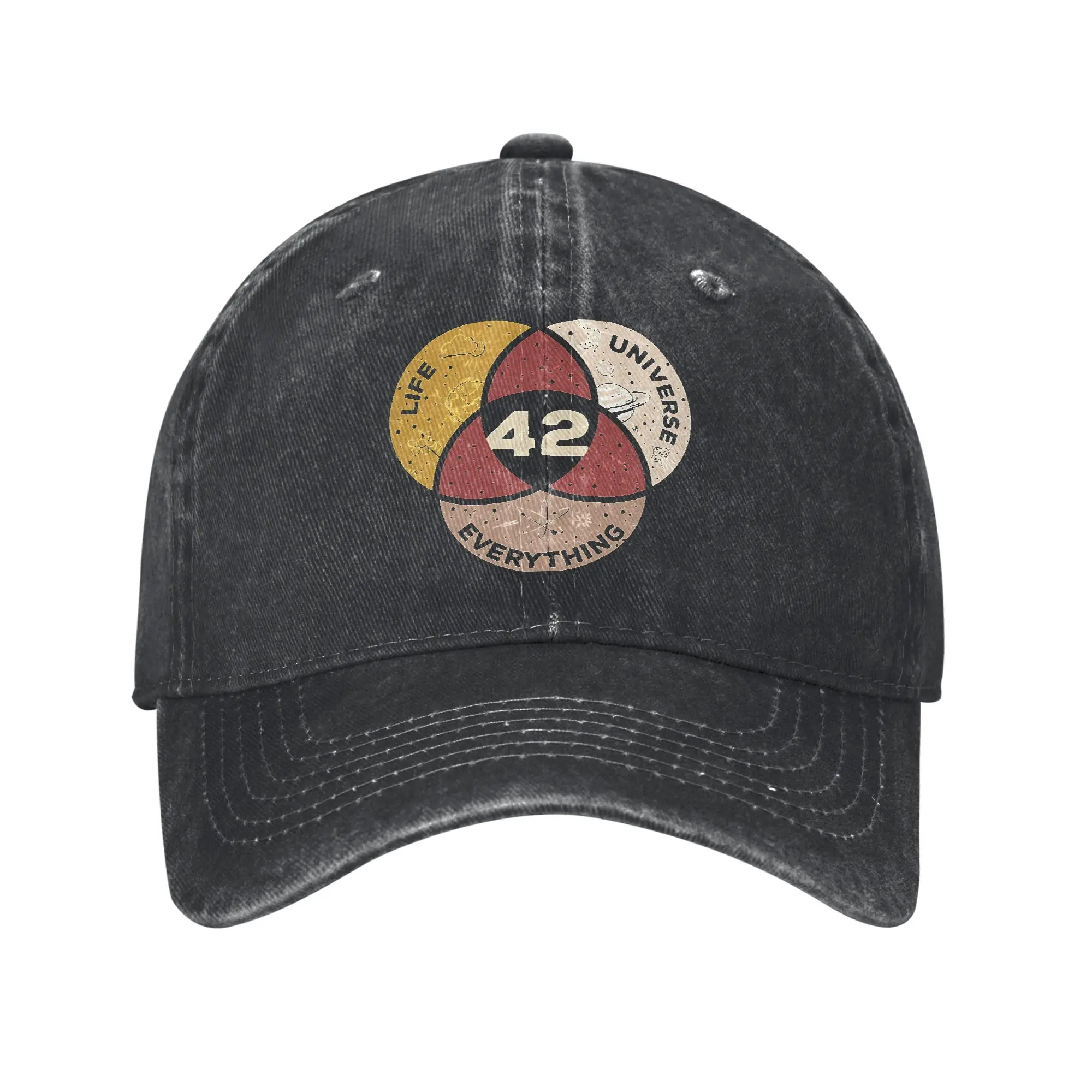 dont panic 42 The Answer To Life The Universe Everything Douglas Adams Baseball Caps Hats Cap Trucker Hats Snapback Cap