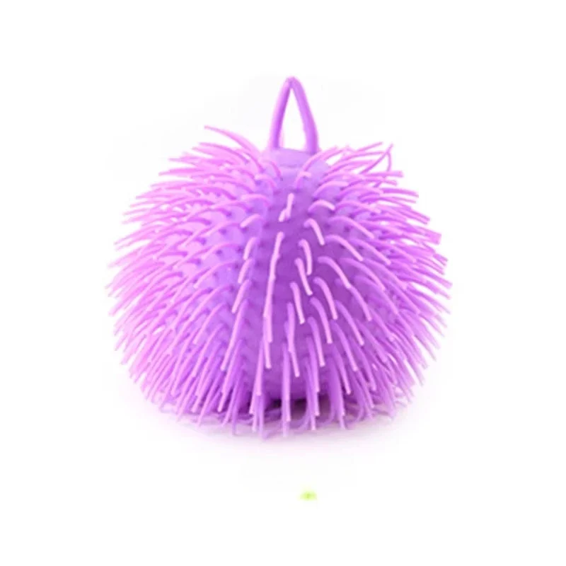

Children's hedgehog toy macaron color dense hairy animal head glitter big hairball cartoon