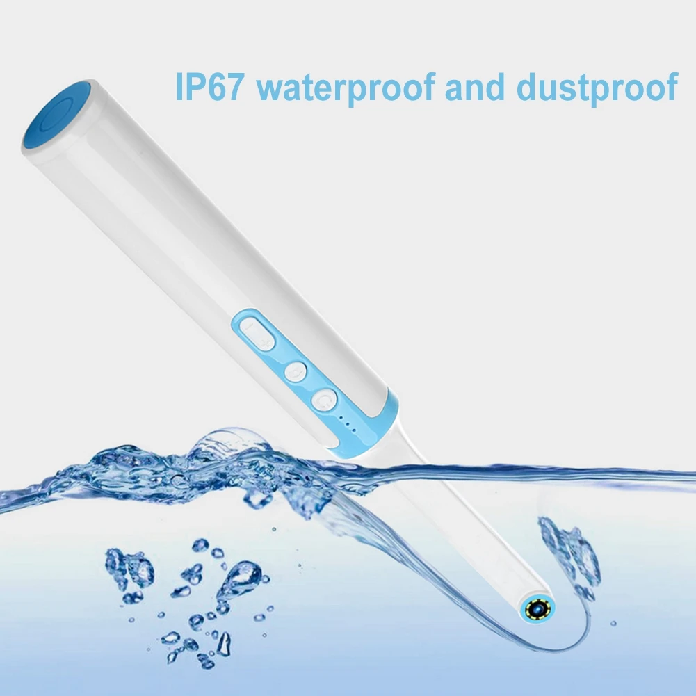 1080P 2MP High Definition Wireless WIFI Dental Intraoral Mirror 8 LED Waterproof Oral Mirror Built-in 800mAh Lithium Battery