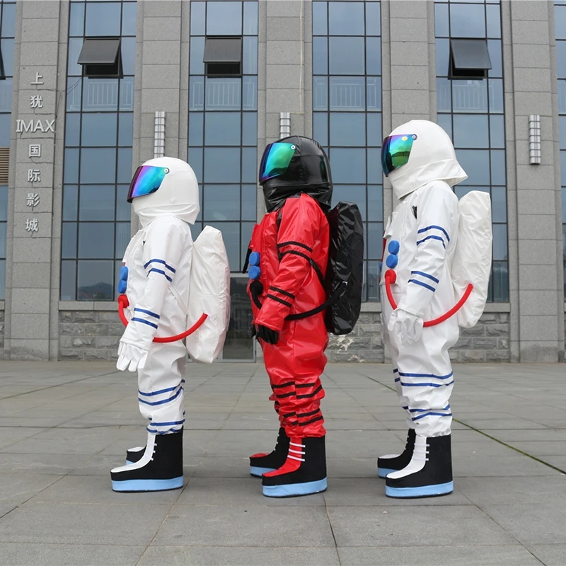 Hot Sale High Quality Space Mascot Costume Astronaut Suit Halloween Birthday Party With Backpack Glove Shoes Free Shipping