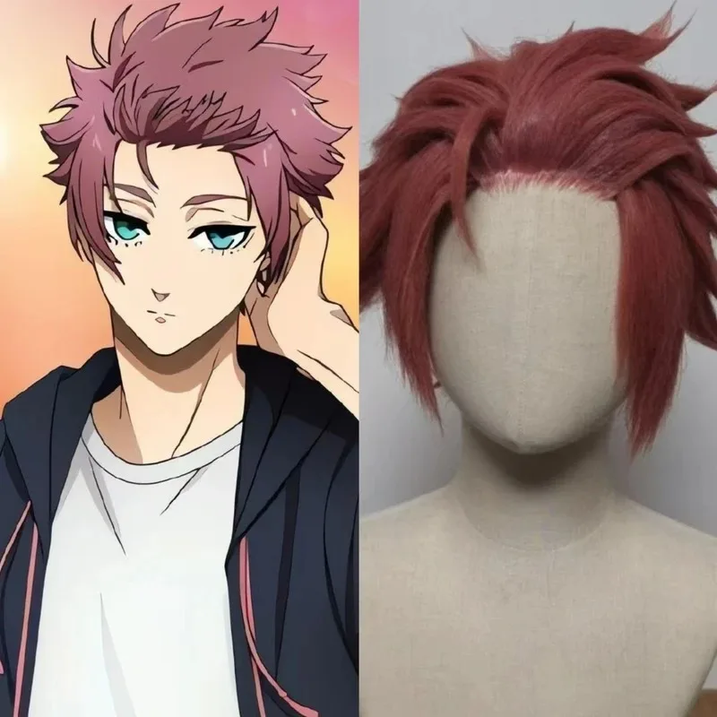 

Styled Wig Blue Lock Itoshi Sae Cosplay Wigs Short Red Hair Anime Cosplay Headwear Kanekalon Synthetic Cosplay Hair For Party