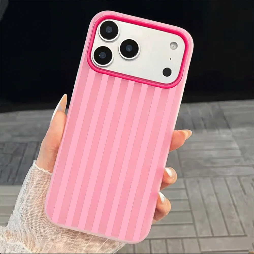 Simple Vertical bar Cartoon Phone Case for Xiaomi 11 Lite 5G 14T Pro 15T Pro 17 Pro Max Shockproof Candy Colors Silicone Cover view 3