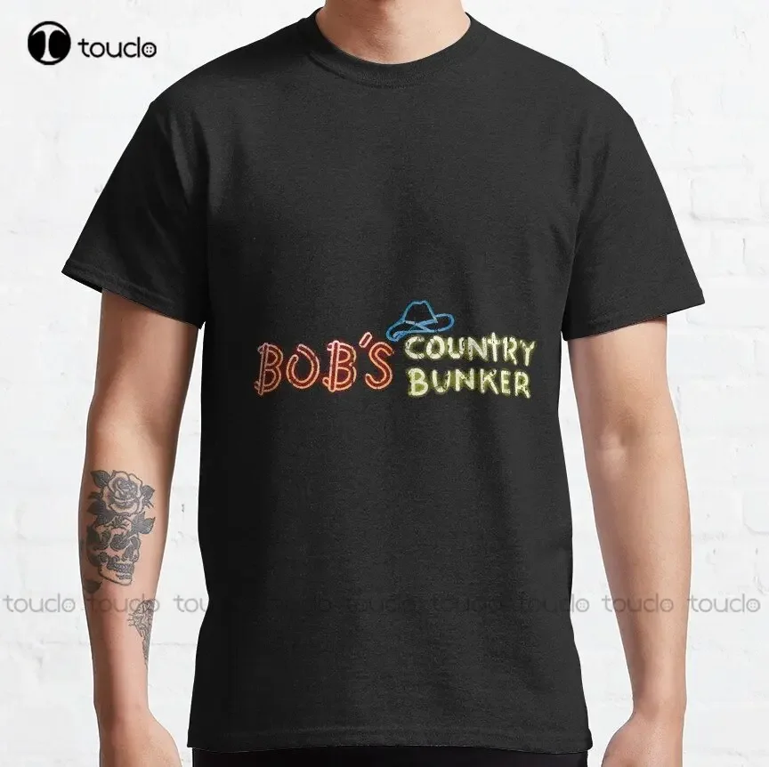 Bob'S Country Bunker The Blues Brothers Classic T-Shirt Womens Black Shirt Fashion Design Casual Tee Shirts Tops Hipster Clothes