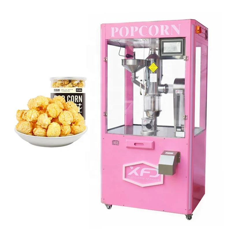 New Automatic Commercial Popcorn Machine Snack Food Store Hot Air Extruder Airflow Extruder