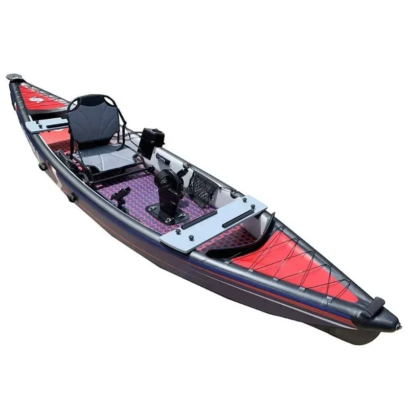 

Drop Stitch Pedal Foot Drive Fishing Canoe Rowing Boat Inflatable Kayak with Belt-driven