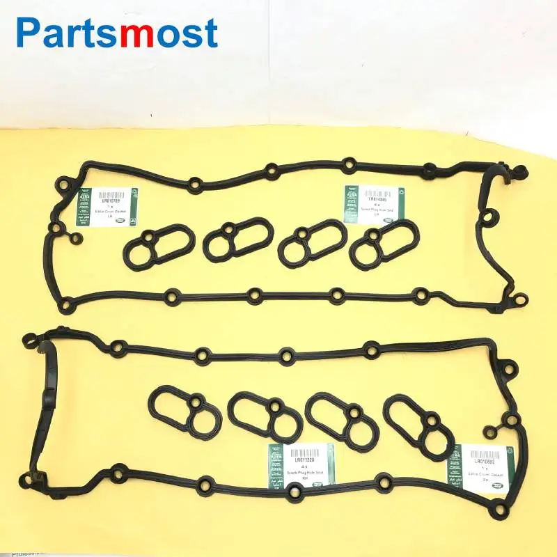 LR010789 LR010882 VALVE COVER GASKET LR014345 LR011220 SPARK PLUG HOLE SEAL FOR 5.0L PETROL RANGE ROVER SPORT LR4 VELAR DEFENDER