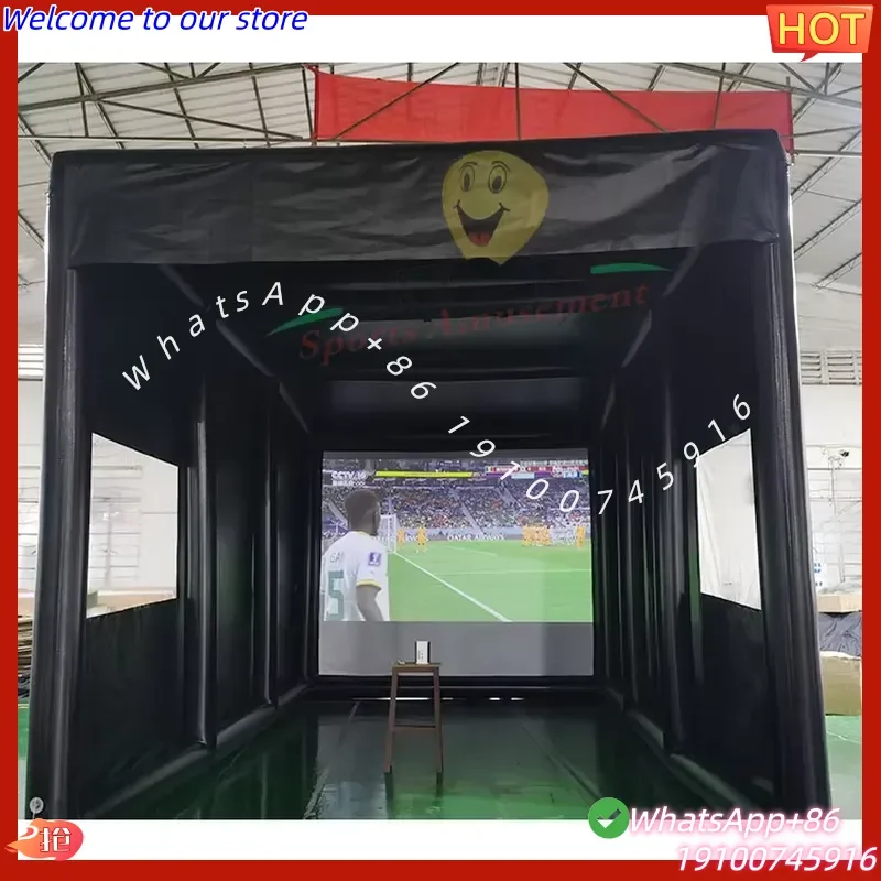 2026Hot Hot Sale Portable Outdoor Indoor Home Backyard Practice Inflatable Golf Simulator Tent Hitting Cage With High Impact