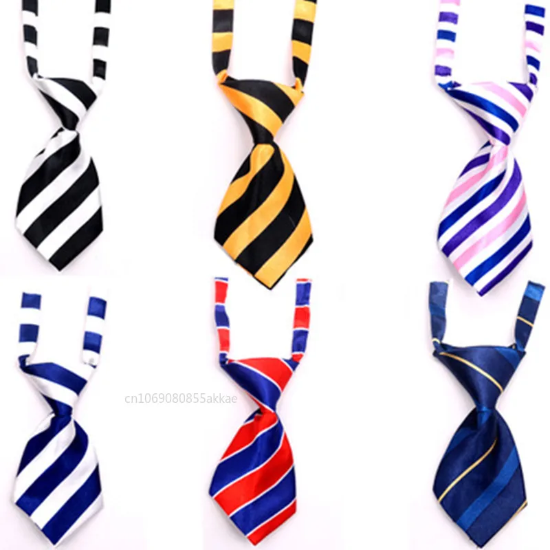 1Pc Pet Tie Mix Colors Dog Cat Striped Bow Tie Pet Grooming Supplies Adjustable Puppy Dog Cat Neck Tie Pets Accessories