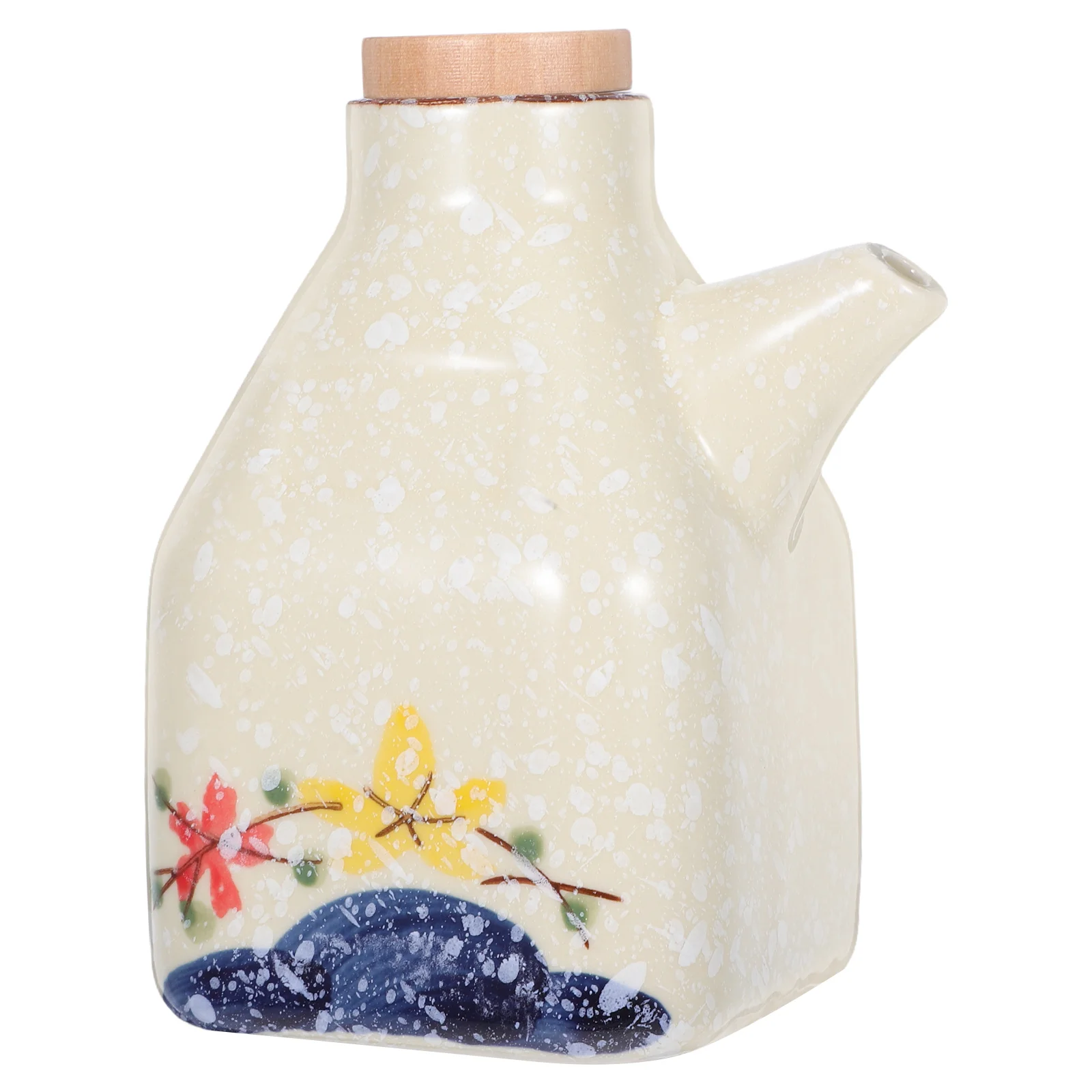 

Ceramic Olive Oil Dispenser Japanese Style Soy Sauce Bottle Porcelain Condiment Holder Durable Elegant Kitchen Decor