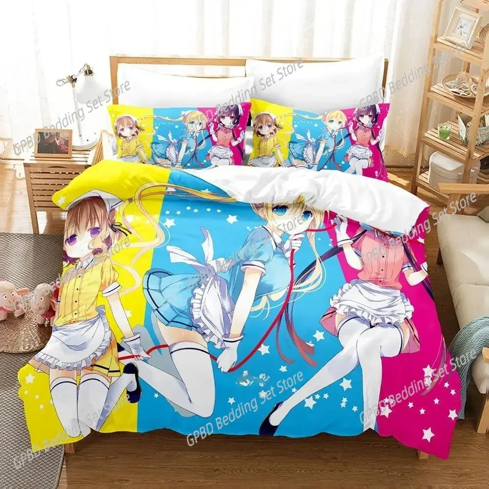 Kawaii Grils Blend S 3D Bedding Set Duvet Cover Pillowcases Single Twin Full Queen King Size Home Decor Quilt Boys Gift