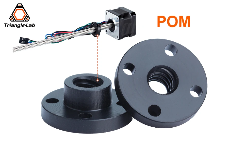 C Trianglelab POM-Mutter Schrittmotor POM-Leitspindel T8 X 4 / T8 X 8 für 3D-Drucker Prusa I3 MK3 – Detail 2