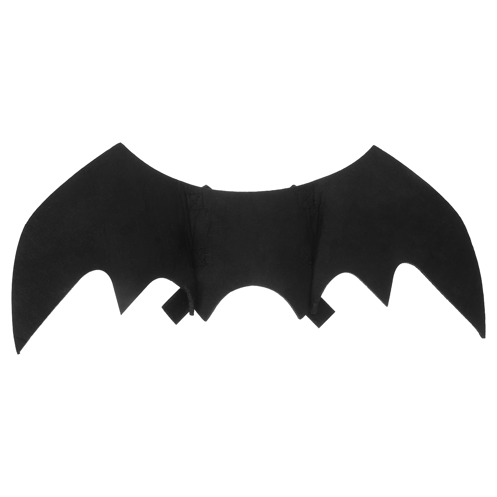 

Bat Wings Halloween Costume for Cats Dogs Black Felt Lightweight Design with Adjustable Hook and Loop Closure Pet Halloween Wing