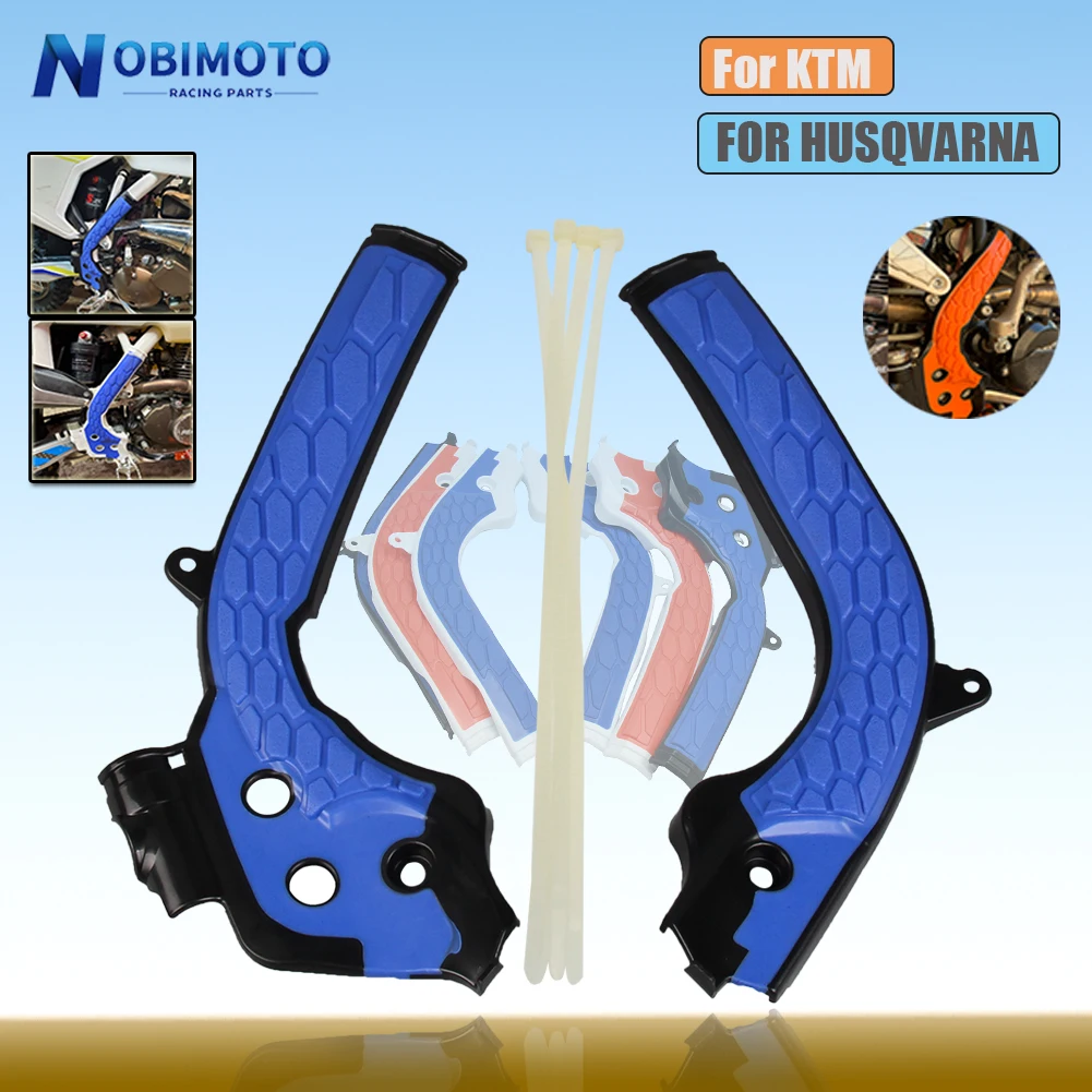 NOBIMOTO-X-Grip Frame Guard Protection Cover For KTM SX SXF EXC EXC-F 125 250 300 350 450 For Husqvarn FC FE TE125-450 2016-2018