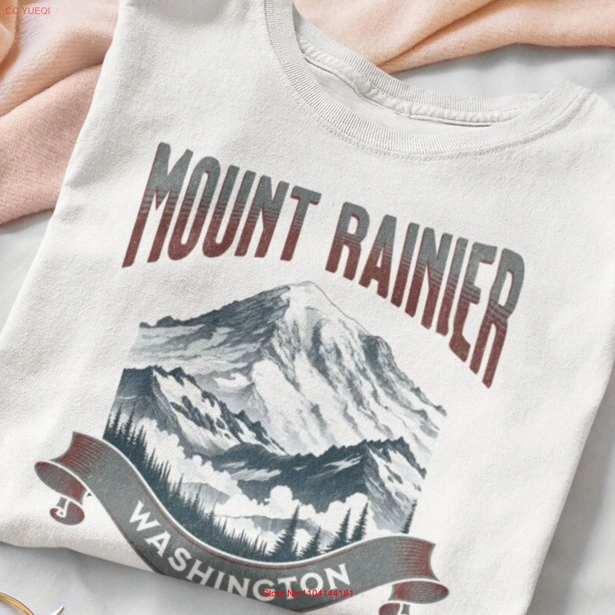 Mount Rainier T Shirt Washington Comfort Colors Mt Travel for Mothers Day Cascades Mountain Pullover