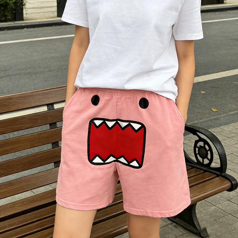 

Шорты с милым мультяшным принтом Y2K Kawaii, свободные повседневные брюки длиной до колена для мужчин и женщин