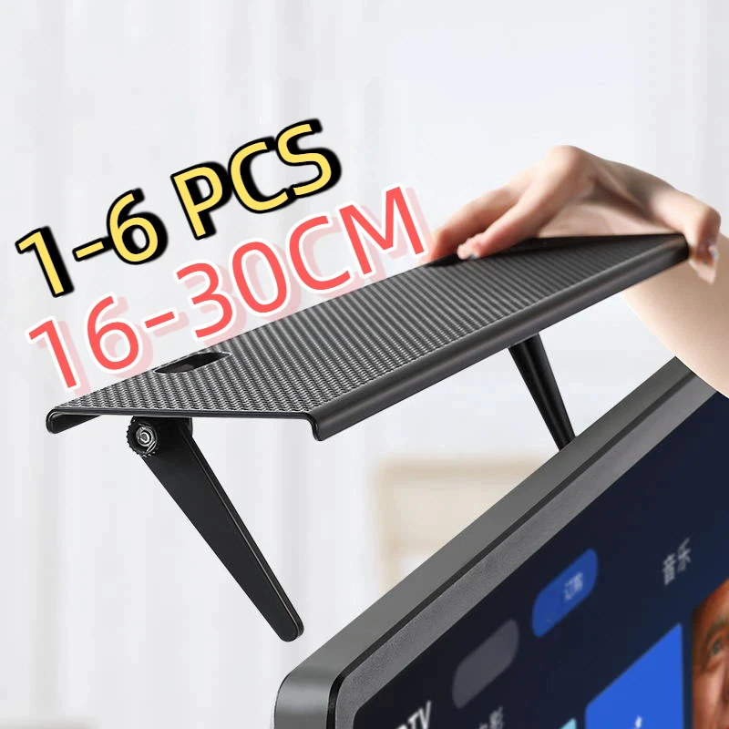 TV Screen Top Storage Shelf Home Computer Monitor Screen Top Storage Rack TV Media Box Router Shelf Rack Home Organizer