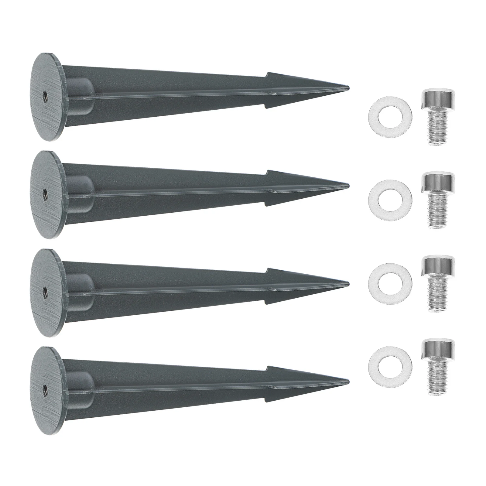 

4pcs Ground For Solar Light Metal Replacement Stakes Durable Weatherproof Stakes For Garden Lawn Yard Decorative Lights