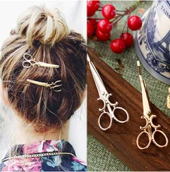 Women Girls Scissors Shape Barrette Hair Clip Hairpin Hair Accessories 2024 New Popula Decorations