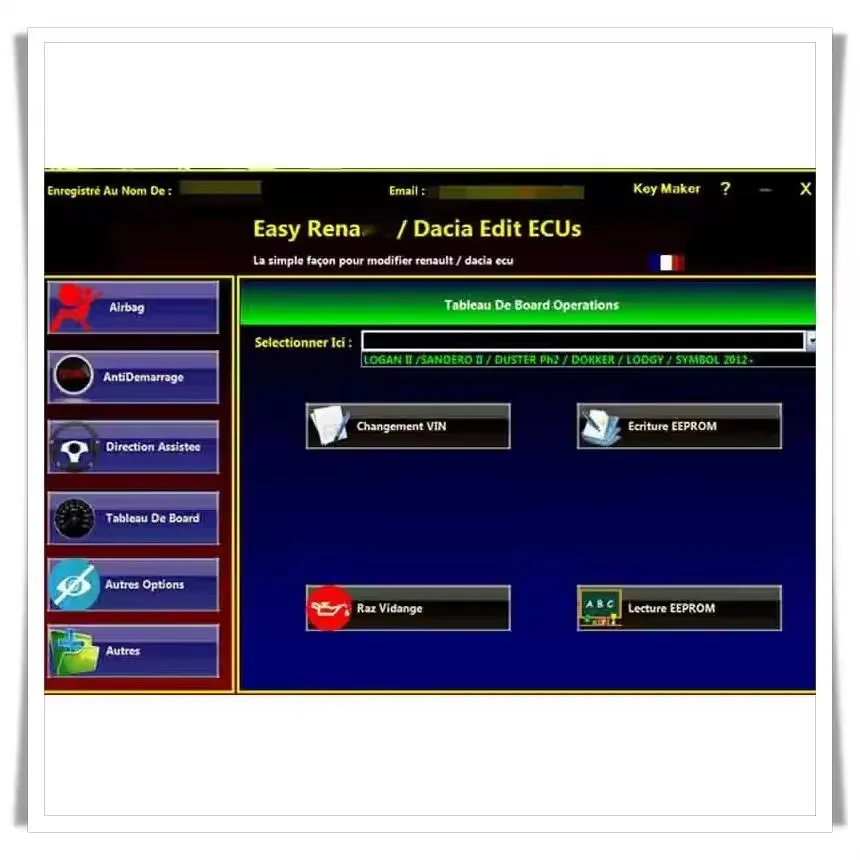 

Best Easy Ren ault 6.1.4 Программное обеспечение ECU Airbag Card Key Programmer UCH Cleaner, совместимое с OBDLink Renolink Auto Diagnostic To
