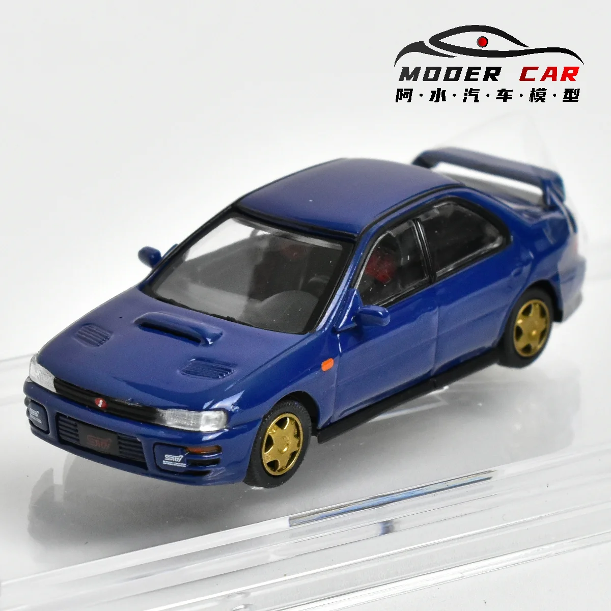BM 1:64 Impreza WRX STi 1 1994 Hobby gegoten modelauto voor volwassenen