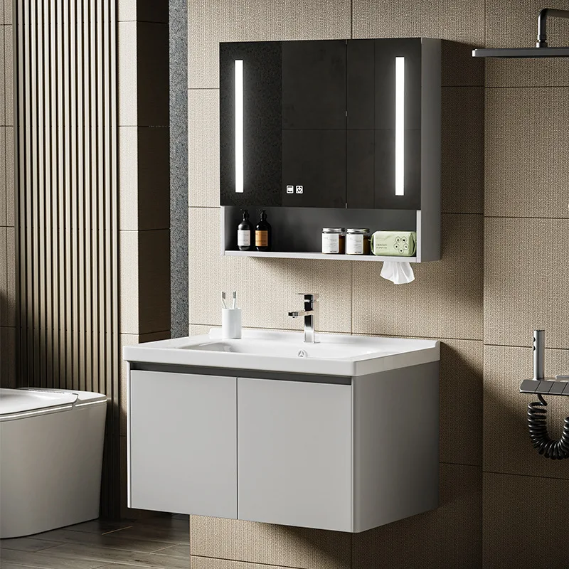 New Style Bathroom Cabinets Combination Design Modern Villa Bathroom Cabinets Decoration Home Furniture Gabinete De Baño Lsysg
