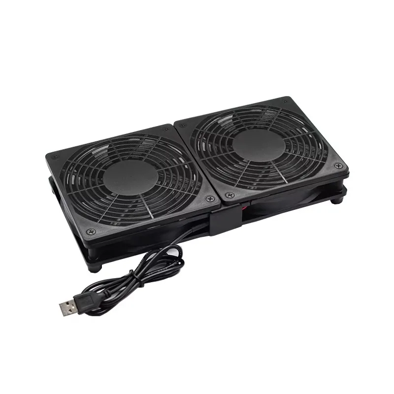 Universal Cooling Fan Base Adjustable Speed Super Silent Heat Dissipation Stand For Router Modem And Notebook Computer