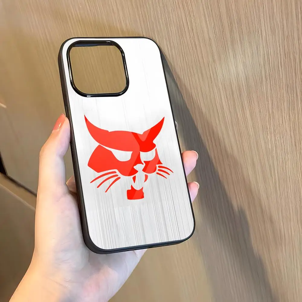 حافظة هاتف شركة B_Bobcat رائعة لهاتف 16 Pro Max Iphone 15 Pro Max 14 12 11 13 Mini 8 7 Plus X Xs XR PC + غطاء من البولي يوريثان