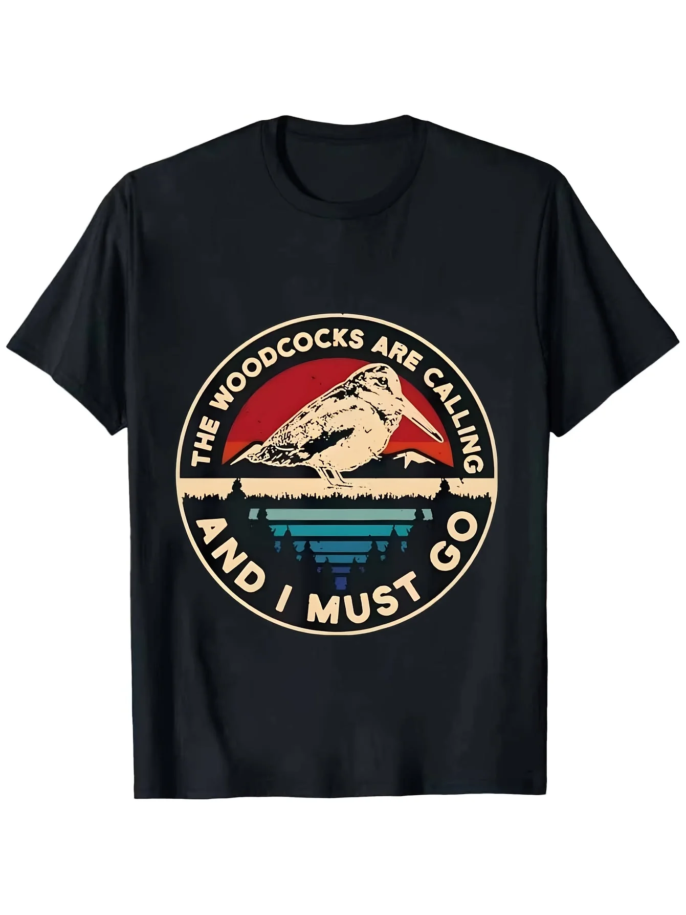 Retro Humorous Woodcock Bird Hunter T-Shirt