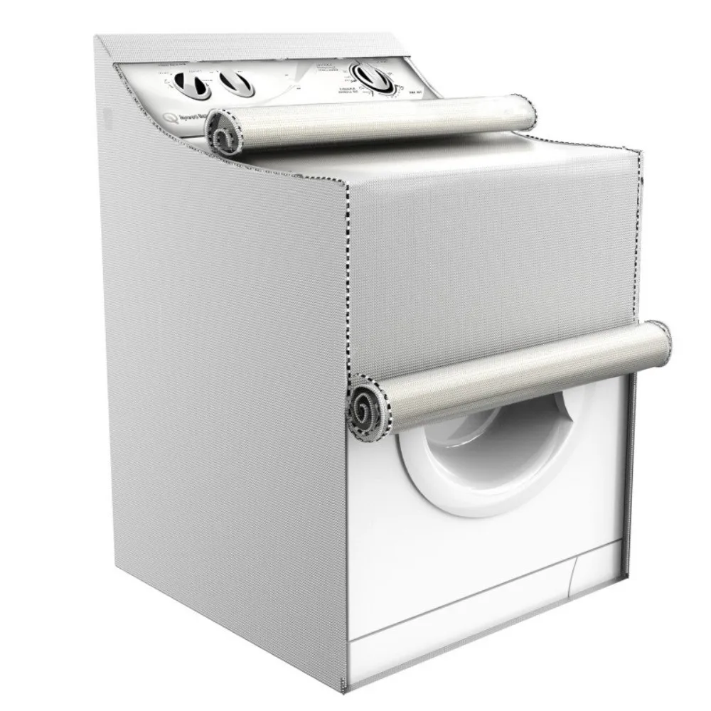 Waterproof Washer Dryer Cover Dustproof Universal Fit Washing Machine Cover UV Resistant Easy Install Top Loading Machine Cover