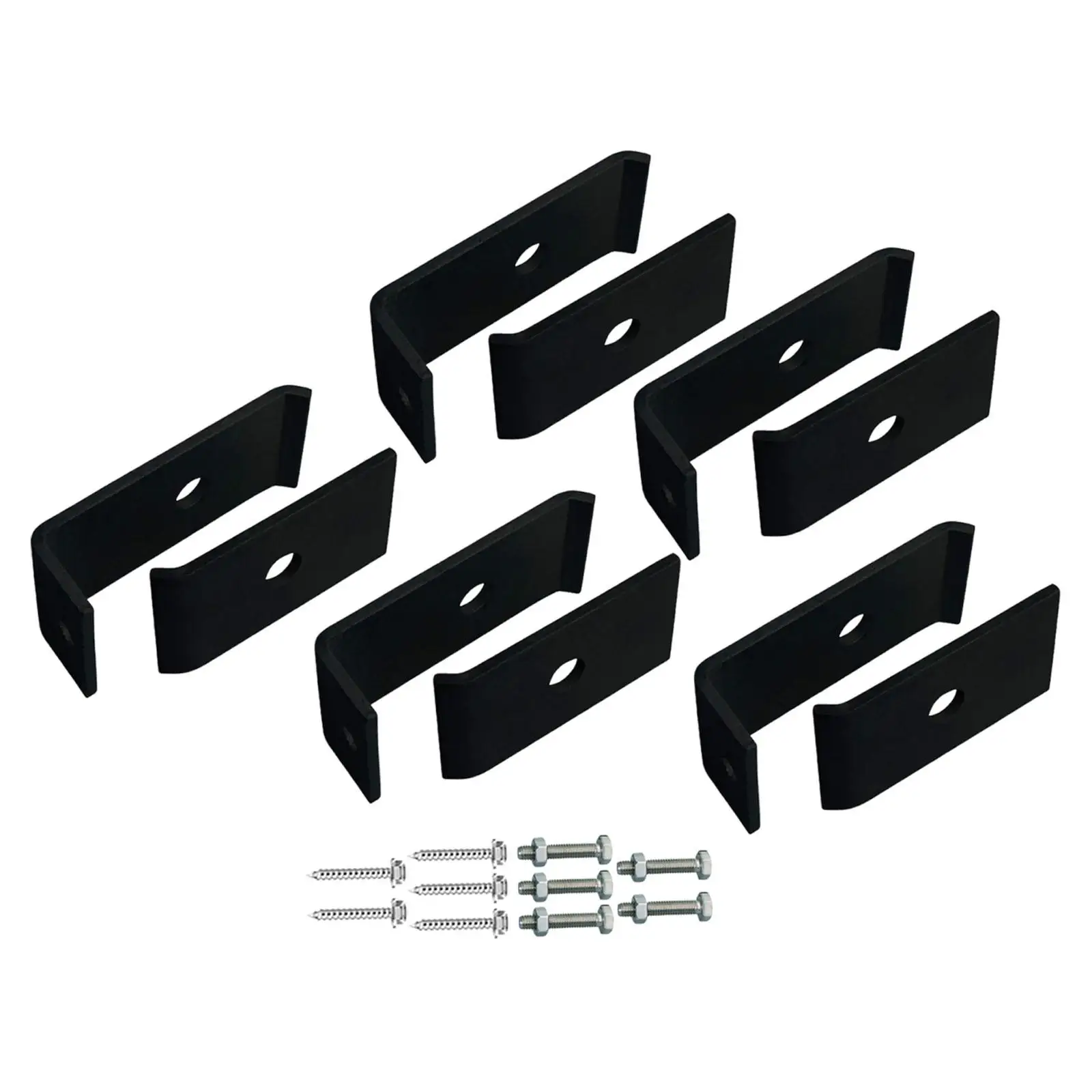 5 Set Fence Grid Clips, Mesh Panel Mounting Set Wire Mesh Fasteners for Enclosure Landscaping Attaching to Walls or Posts,