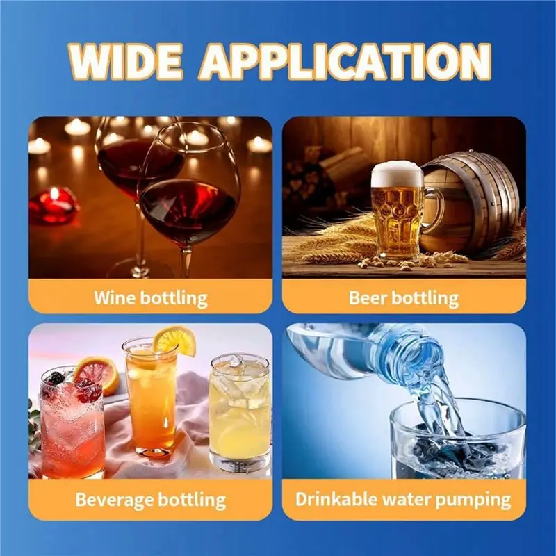 ABUN Electric Auto-Siphon Self Priming Pump Rechargeable Beer Transfer Pump Kit for Home Brew Wine Kombucha
