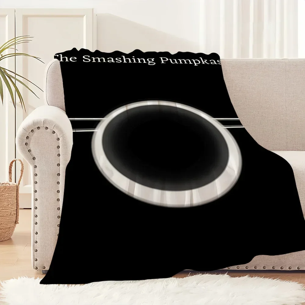 

Soft Plush Rock Band Throw Blanket Comfortable for Nap in Living Room Office Bedroom Perfect Kids Birthday Gift Smashing Pumpki