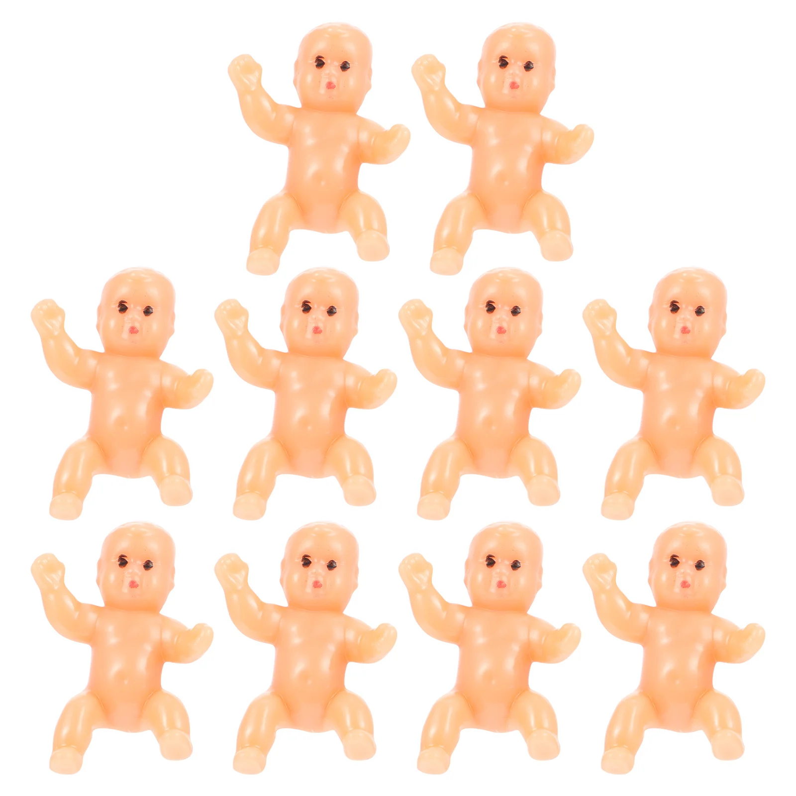 30Pcs Baby Statue Figurines Small Plastic Lovely Baby Statue Gift Decorative Party Favor Infant Celebration Gift