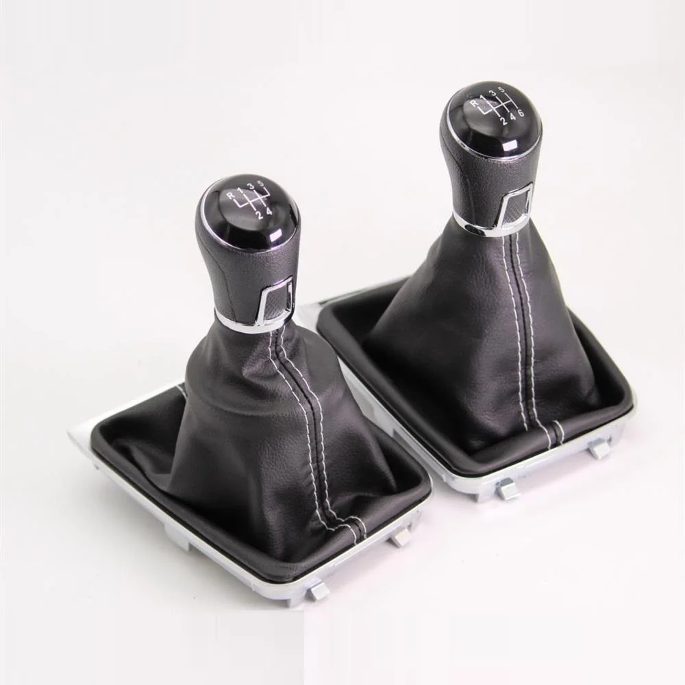 For VW Golf 7 Golf MK7 A7 GTI GTD R 2013 2014 2015 2016 2017 Car-Styling 5 Speed 6 Speed Car Stick Gear Shift Knob Leather Boot