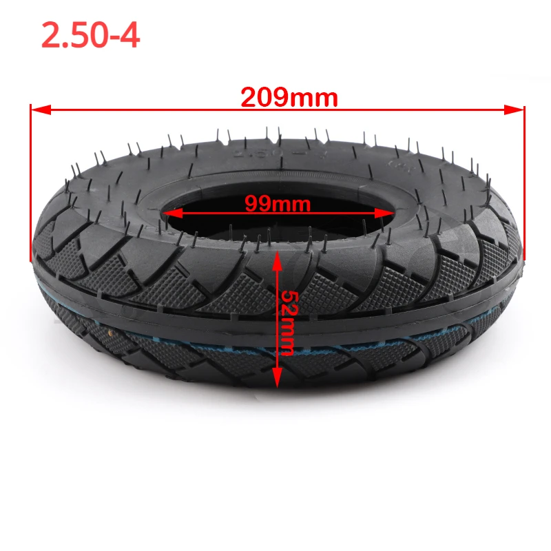 Good Quality for Hand Truck/Utility Cart Gas & Electric Scooter Bike Gas Scooter Bike Motor 2.50-4 Tire and Inner Tube 2.50-4