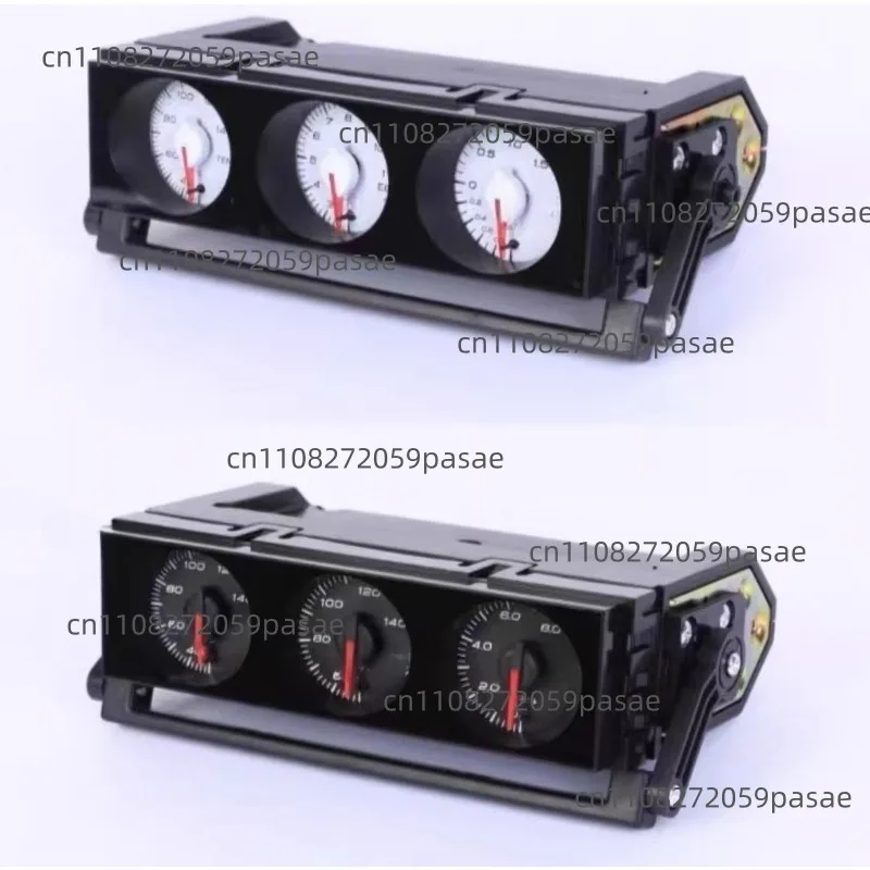 Integrated triple watch black background white background water temperature temperature oil pressure turbine 1din