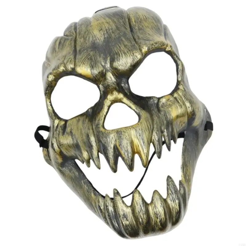 Detailed Ghostly Face Kirin Mask Lightweight Design Adult Halloween Cosplay Accessory F3MD