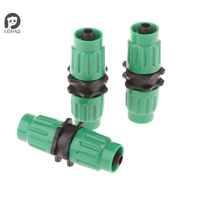 1Pc Expandable Garden Hose Repair Parts Dual-Channel Hose Female Male Connectors Pockets Hose For 3/4In 5/8In Garden Hose