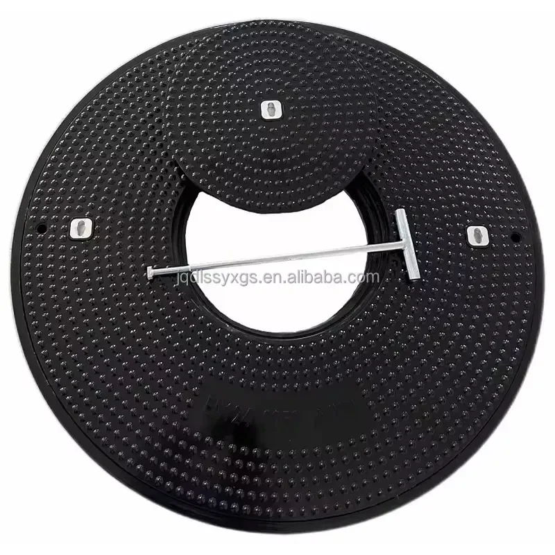 Durable SMC Manhole Cover for Gas Station with Anti Skid Surface Long Service Life High Quality Composite Material Heavy Duty