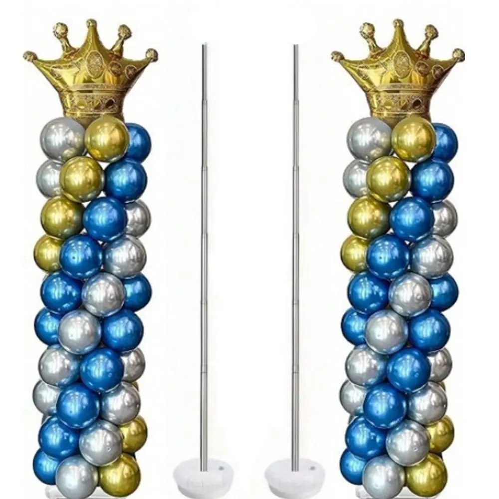 

1/2Set Transparent Balloon Column Kit with Pole with Base Balloon Arch Bracket Photo Props DIY Accessories Balloon Decor Items