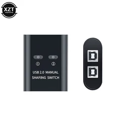 USB printer splitter 2-in 1-out printer sharing device 2-port manual Kvm switching splitter hub converter 2-computer sharing NEW