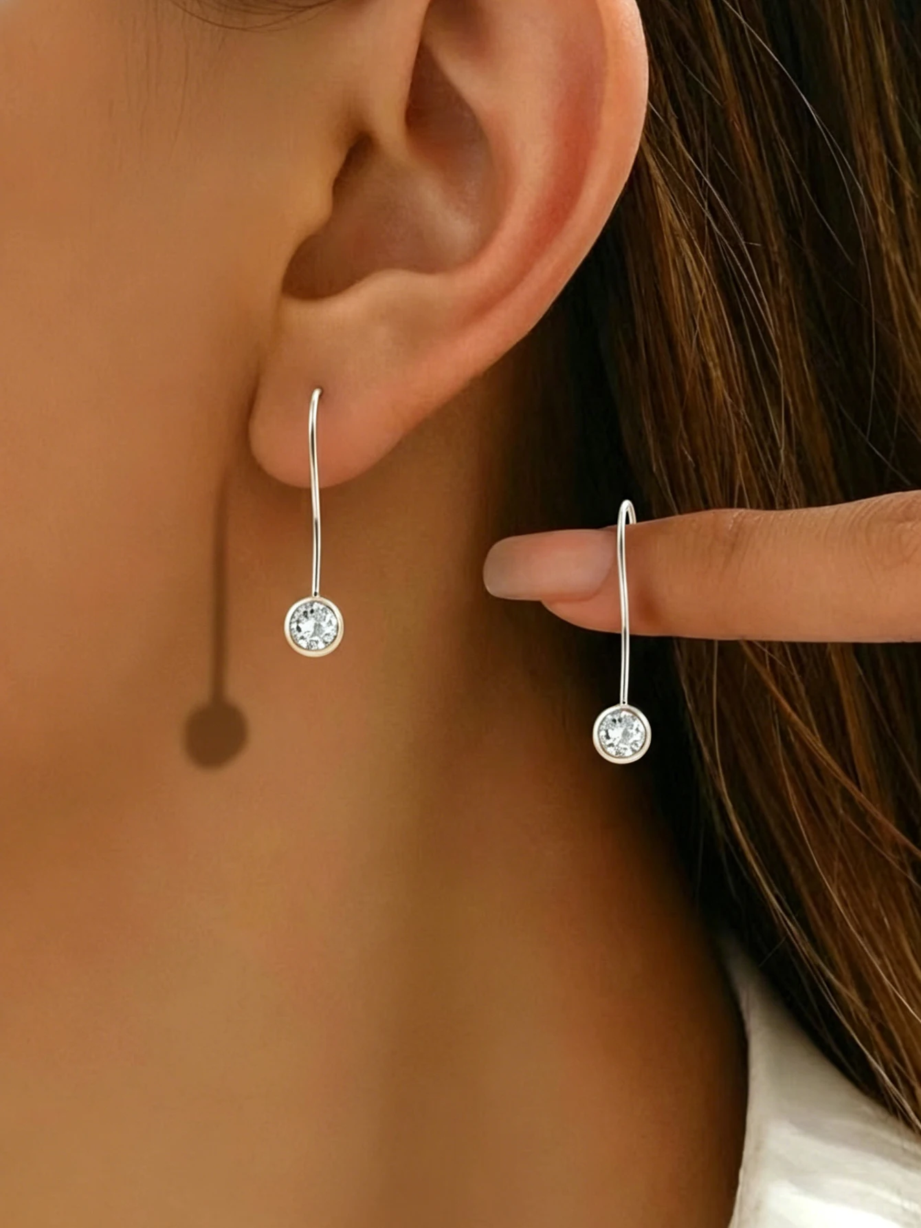 1Pair Gold Plated Asymmetric Star Cone Dangle Earrings Punk Style Huggie Hoops for Men Women Holiday Gift