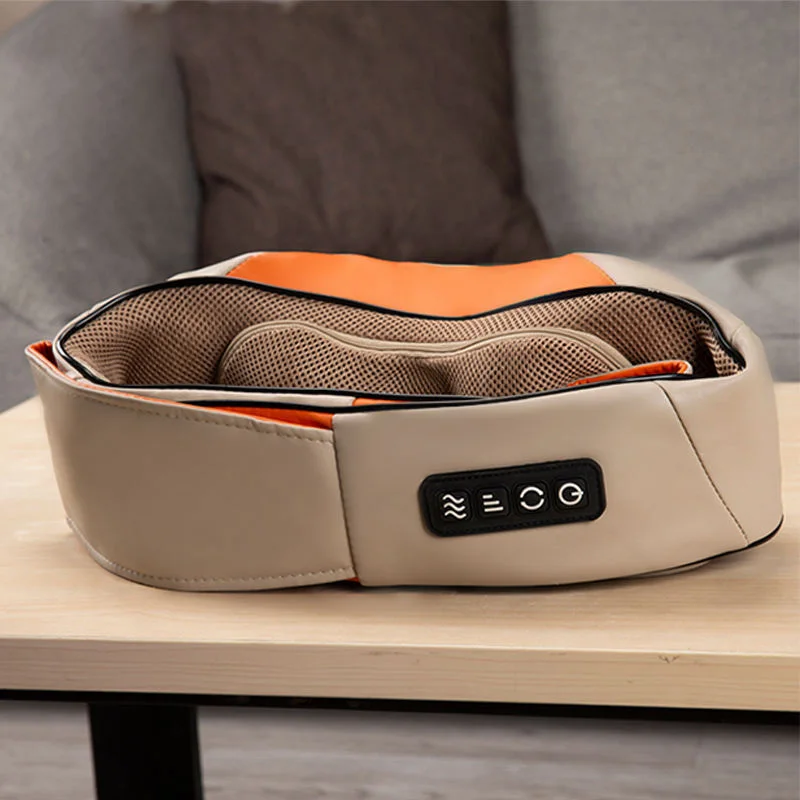 Hot-selling products New design items Electric push finger pressure shoulder back massager with removable mesh blindfold