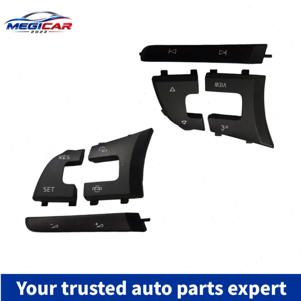 New 1pc Multifunction Steering Wheel Button Cover Trim For VW Golf 7 7.5 Jetta Tiguan R Line 5G0959442AE 5G0959442N 5G0959442M