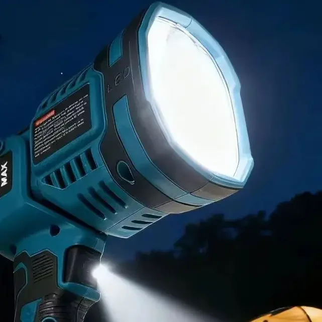 Makita LED Flashlight Cordless Portable Lantern Emergency Lamp Spotlight 3 Mode Outdoor Light Lithium Night Lamp For 18V Battery image 3