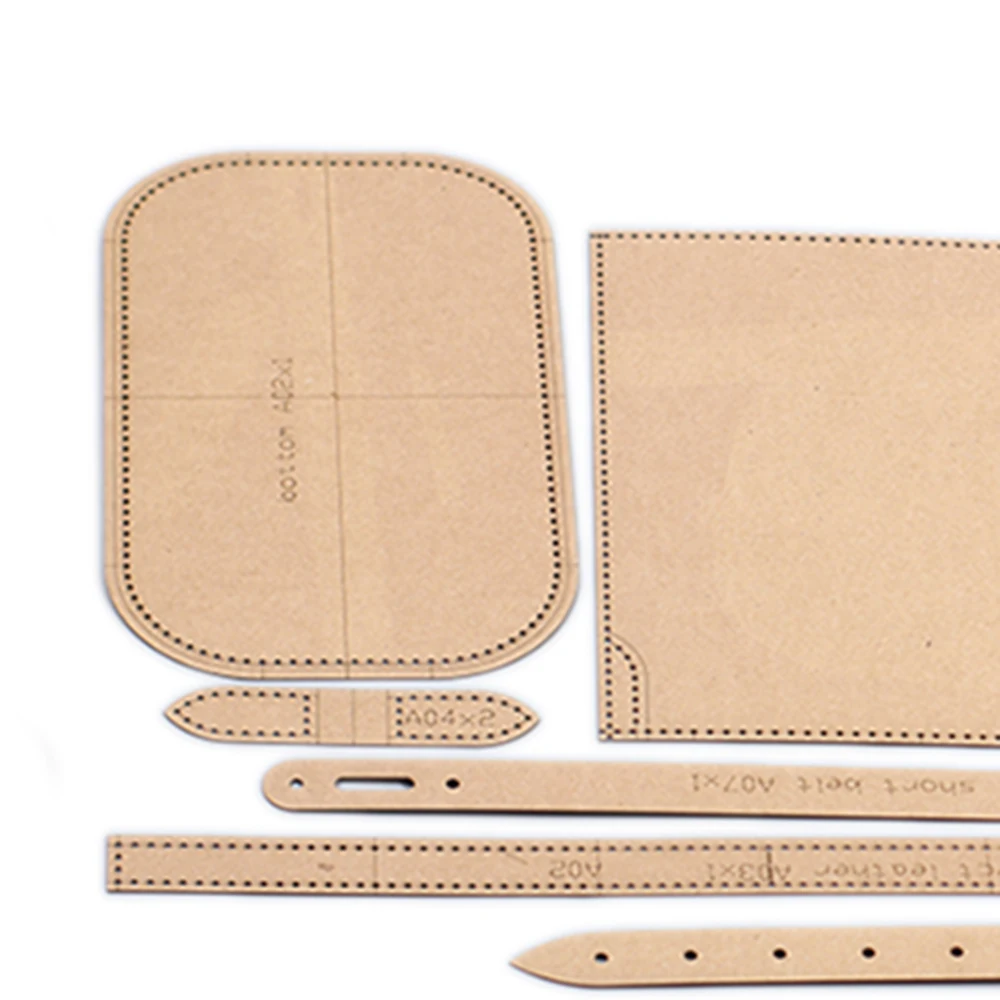 heavy duty kraft paper sewing pattern leather craft women  shoulder bag die cutting template 26x20x13cm