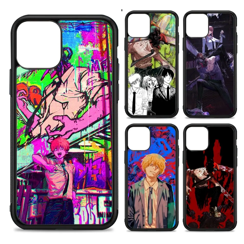 

Chainsaw Man Anime Phone Case Silicone PC+TPU For For IPhone 11 12 13 14 15 16 Plus Pro Max Cover