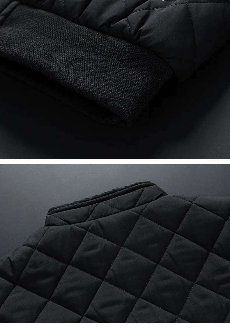 Men's Fashion Windbreaker Parka Coat Streetwear Men Clothing Windproof Casual Autumn Winter Warm Hombre Male Jacket for Outdoors